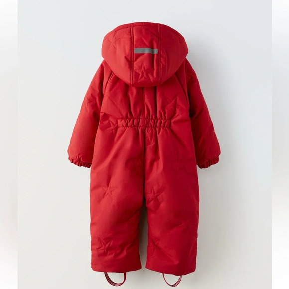 ZARA WATER REPELLENT AND WIND PROTECTION PADDED SNOW SUIT SKI COAT - Picture 3 of 8